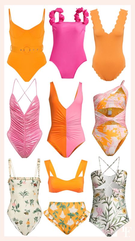 Swimwear round up. Orange. Pink. Travel style  

#LTKtravel #LTKswim #LTKstyletip