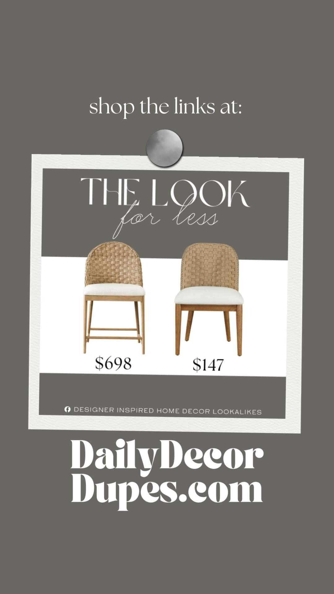 Inspired by McGee & Co Dining Chair. Rattan Dining Chair. Woven Back Dining Chair. Coastal Farmhouse Chair. Rustic Wood Kitchen Chair. Mid-Century Farmhouse Chair. Natural Wood Chair. Natural Wood Chair. Modern Rustic Chair.  

Home more affordable option find copy cat similar look for less budget friendly affordable cheap cheaper beautiful pretty. Clearance sale coupon code discount code promo code luxury lookalike look a like Inspo inspiration inspired by idea ideas Love like these? I share multiple every day in my FB group.
#mcgeeandcoinspired #diningchair #wovenchair #rattanchair #sidechair #diningroominspo #kitchenchair #furniturefinds #modernfarmhouse 

 #LTKHome