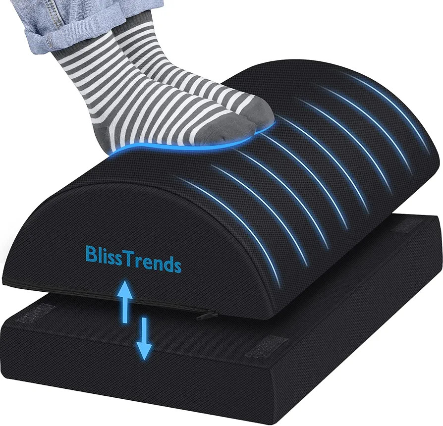BlissTrends Foot Rest for Under Desk at Work-Versatile Foot Stool with Washable Cover-Comfortable... | Amazon (US)