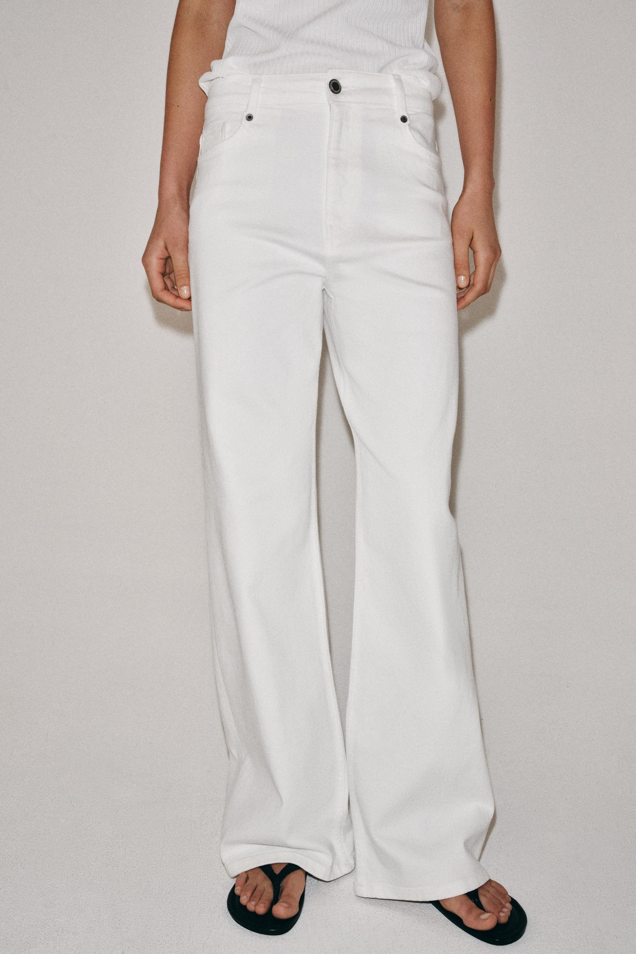 ZW COLLECTION HIGH-WAIST WIDE LEG JEANS | Zara US