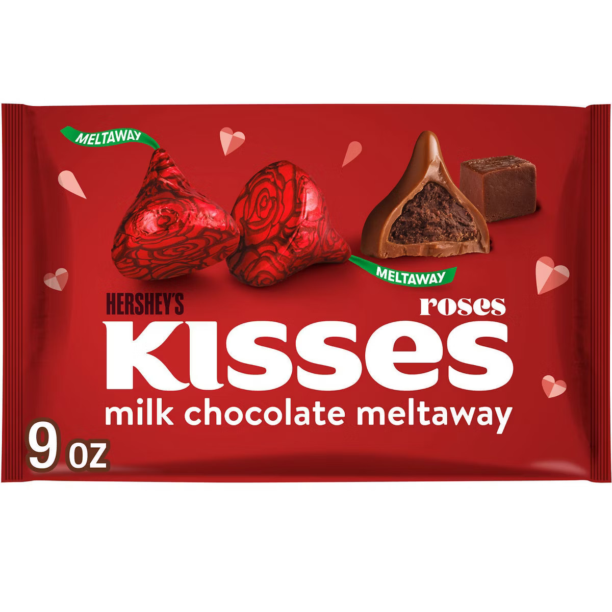 Hershey's Kisses Valentine's Day Milk Chocolate Meltaway Candy - 9oz | Target