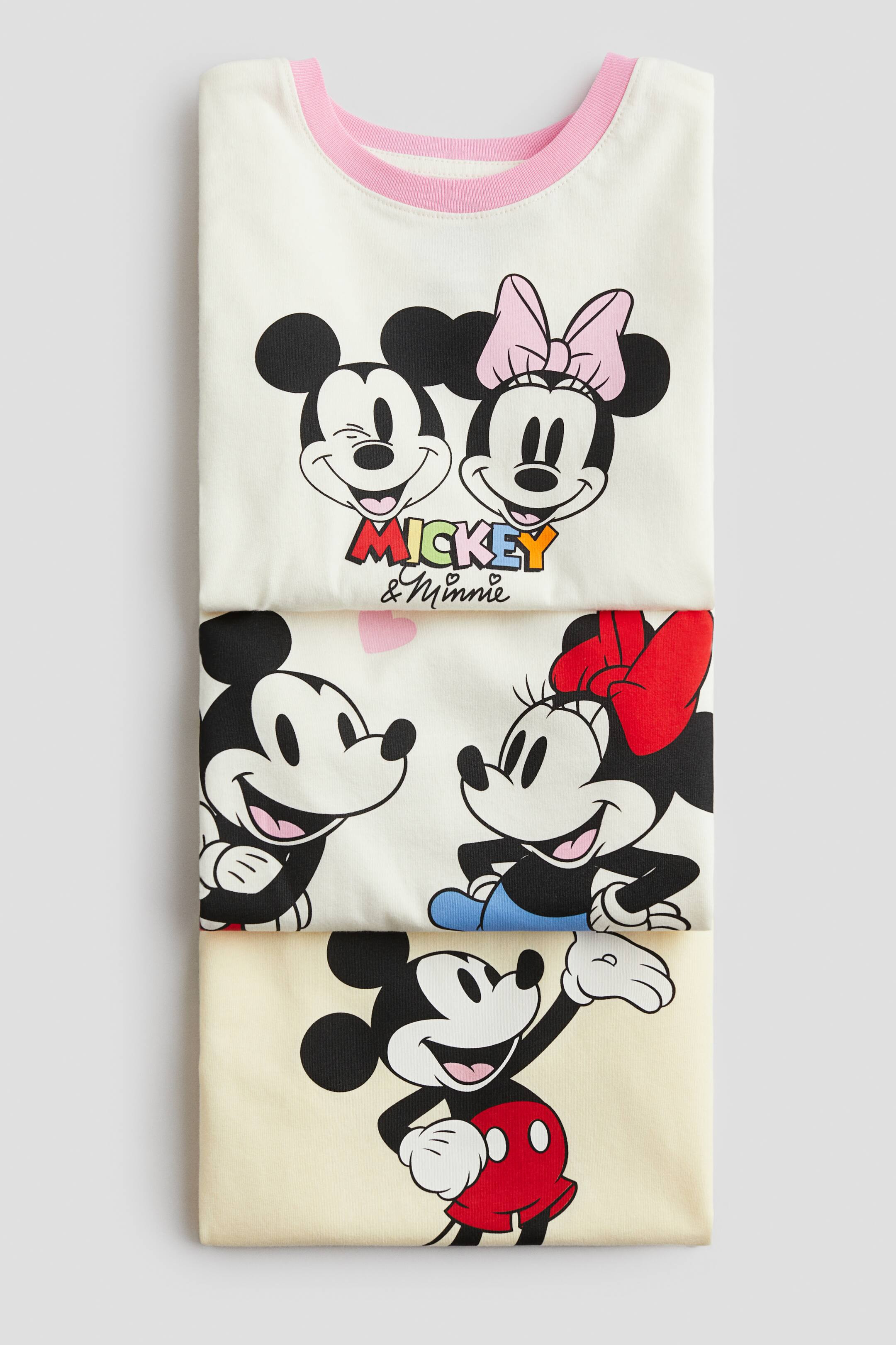 3-pack Printed Jersey Tops | H&M (US + CA)