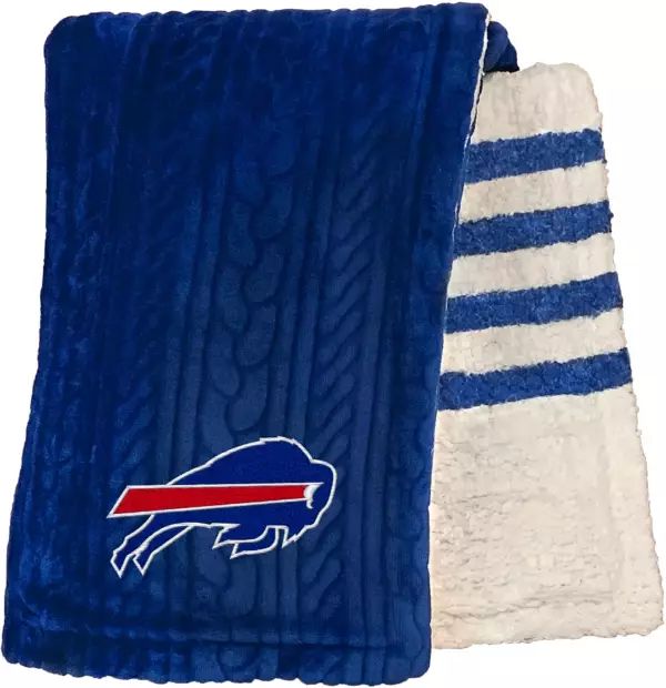 Pegasus Sports Buffalo Bills 60'' x 70'' Embossed Sherpa Stripe Throw Blanket | Dick's Sporting Goods