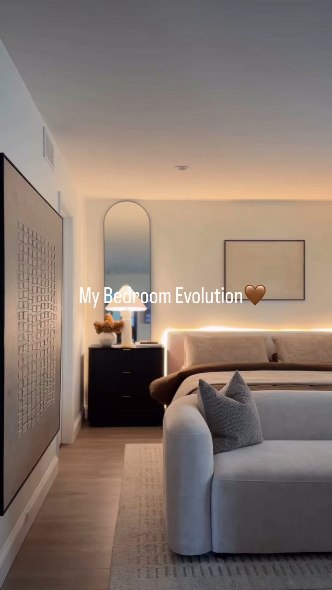From little updates to complete transformations, every version of this bedroom has brought me one step closer to the space l've always dreamed of.
It's proof that creating a home you
love doesn't happen overnigh. it evolves one thoughtful piece at a time.
Which version is your favorite? 

#bedroominspo

#LTKHome #LTKU #LTKselfcare