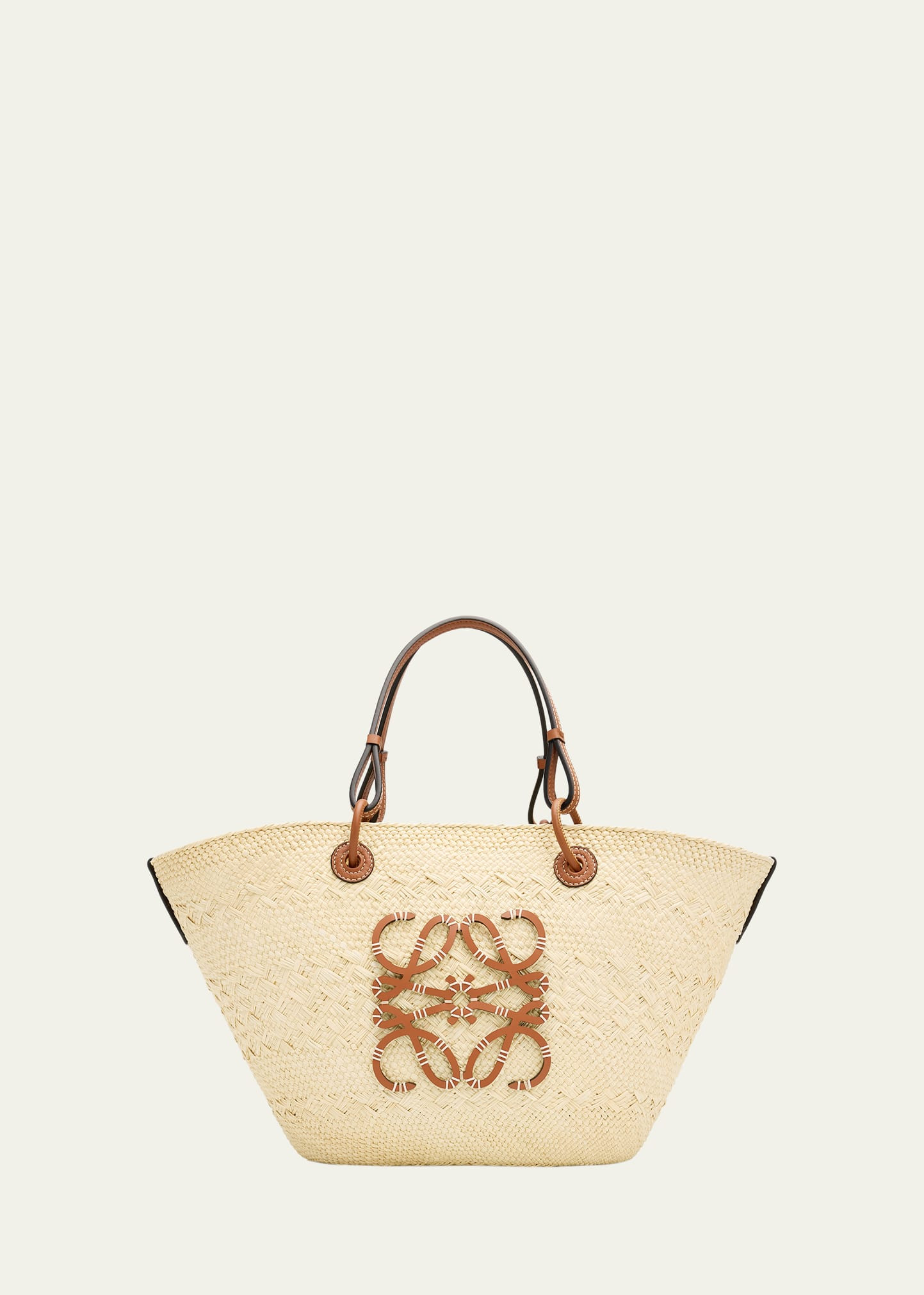 Loewe Anagram Woven Palm Leaf Basket Tote Bag | Bergdorf Goodman