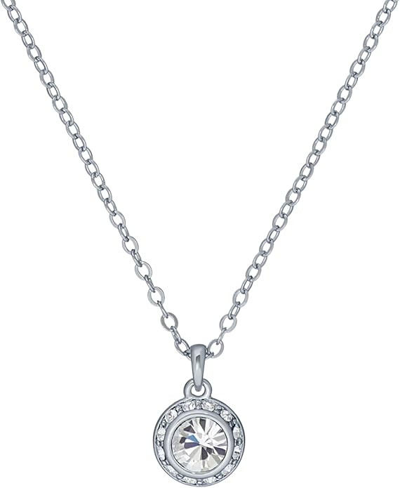Ted Baker London Soltell Solitaire Sparkle Crystal Pendant Necklace for Women | Amazon (US)