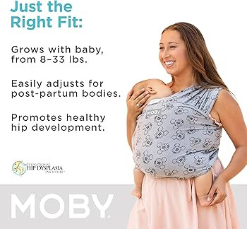 Moby Wrap Baby Carrier | Featherknit | Baby Wrap Carrier for Newborns & Infants | Baby Gift | Kee... | Amazon (US)