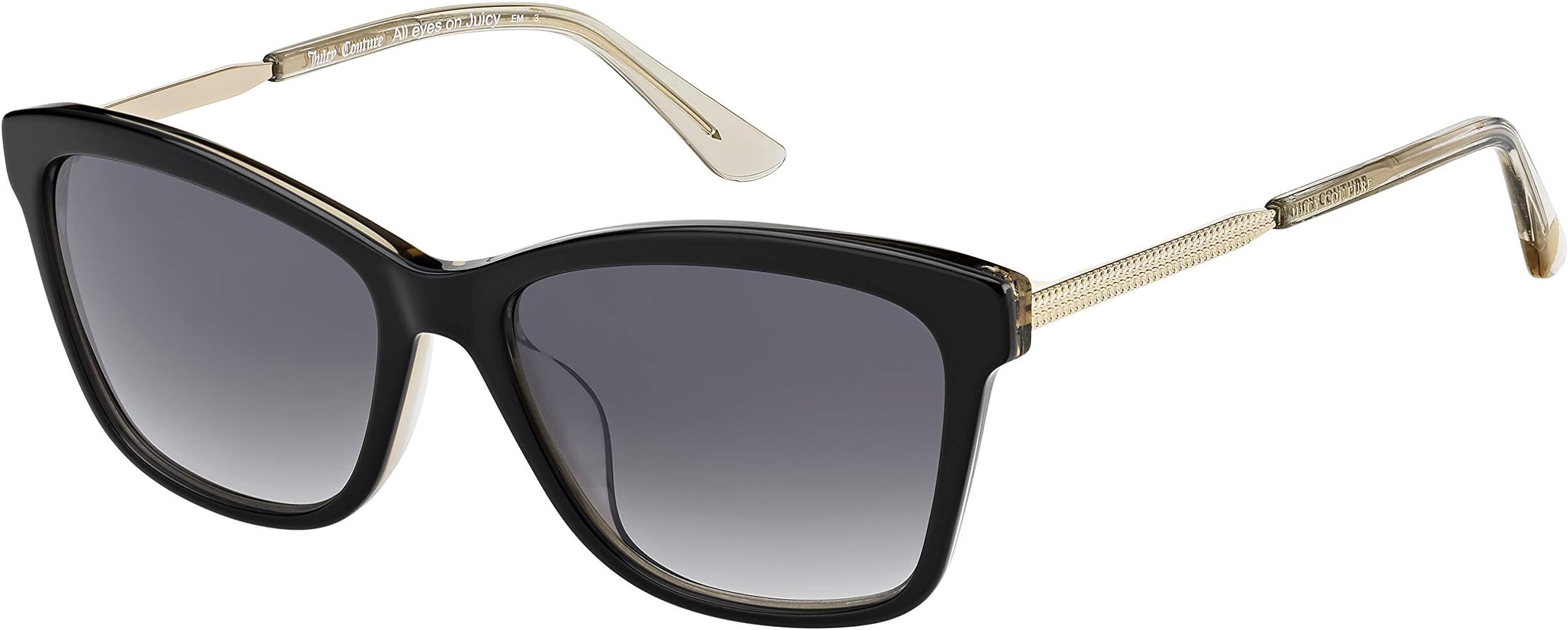 Sunglasses Juicy Couture 604 /S 00WM Black Beige / 9o Dark Gray Gradient | Amazon (US)