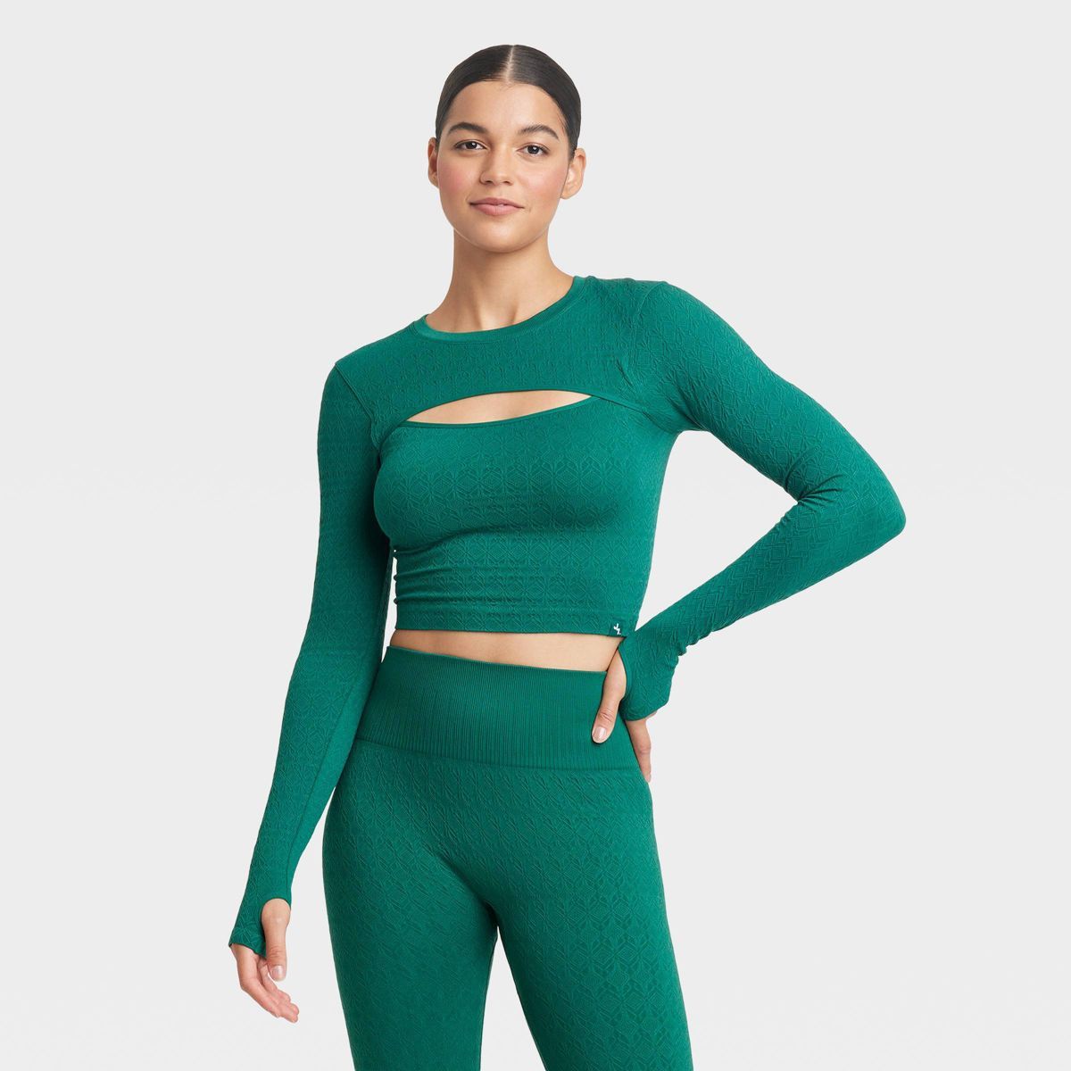 Women's Textured Seamless Long Sleeve Top - JoyLab™ | Target