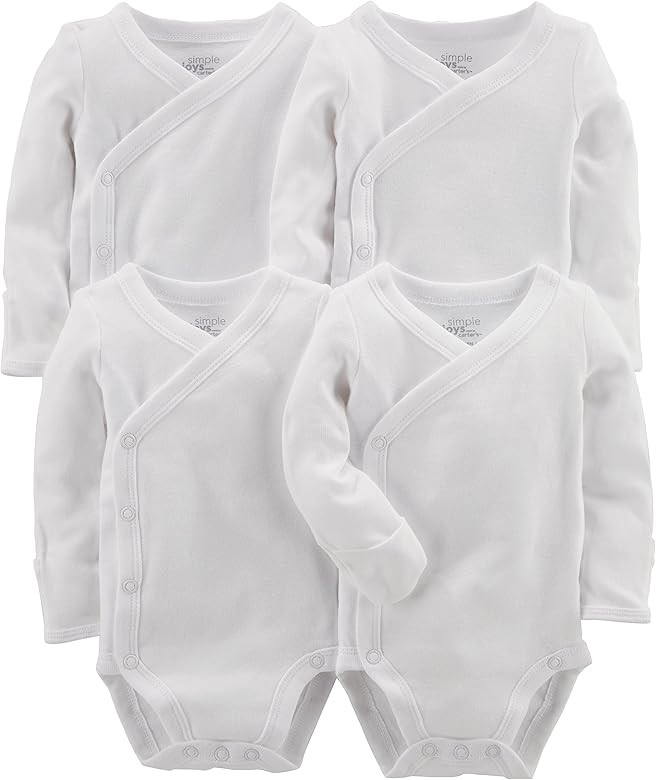 Simple Joys by Carter's Baby 4-Pack Side Snap Bodysuit | Amazon (US)