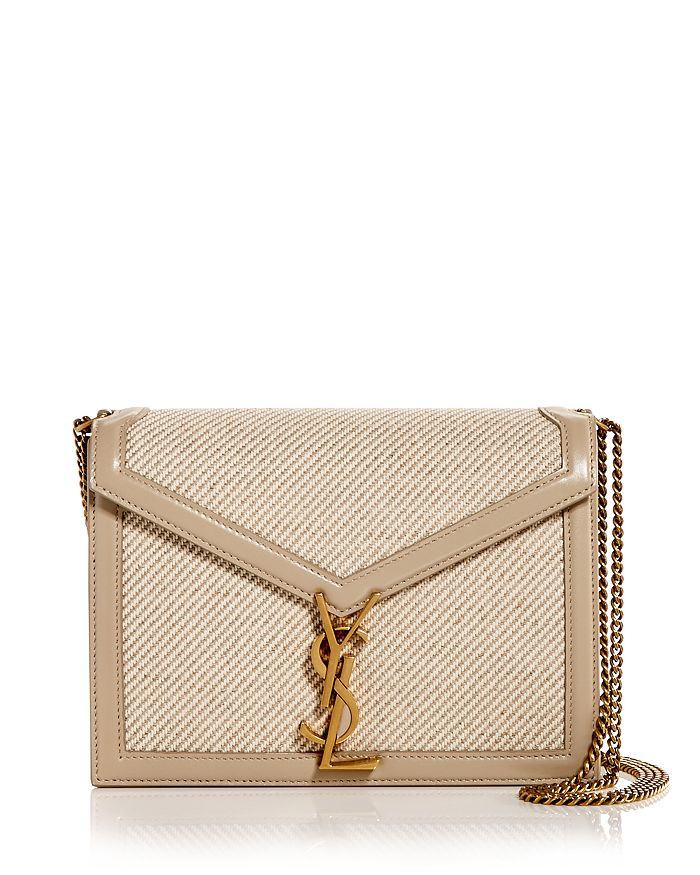 Cassandra Medium Chain Canvas & Leather Crossbody | Bloomingdale's (US)
