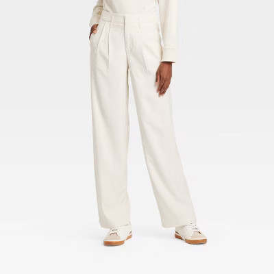 Women's High-Rise Straight Trousers - A New Day™ | Target