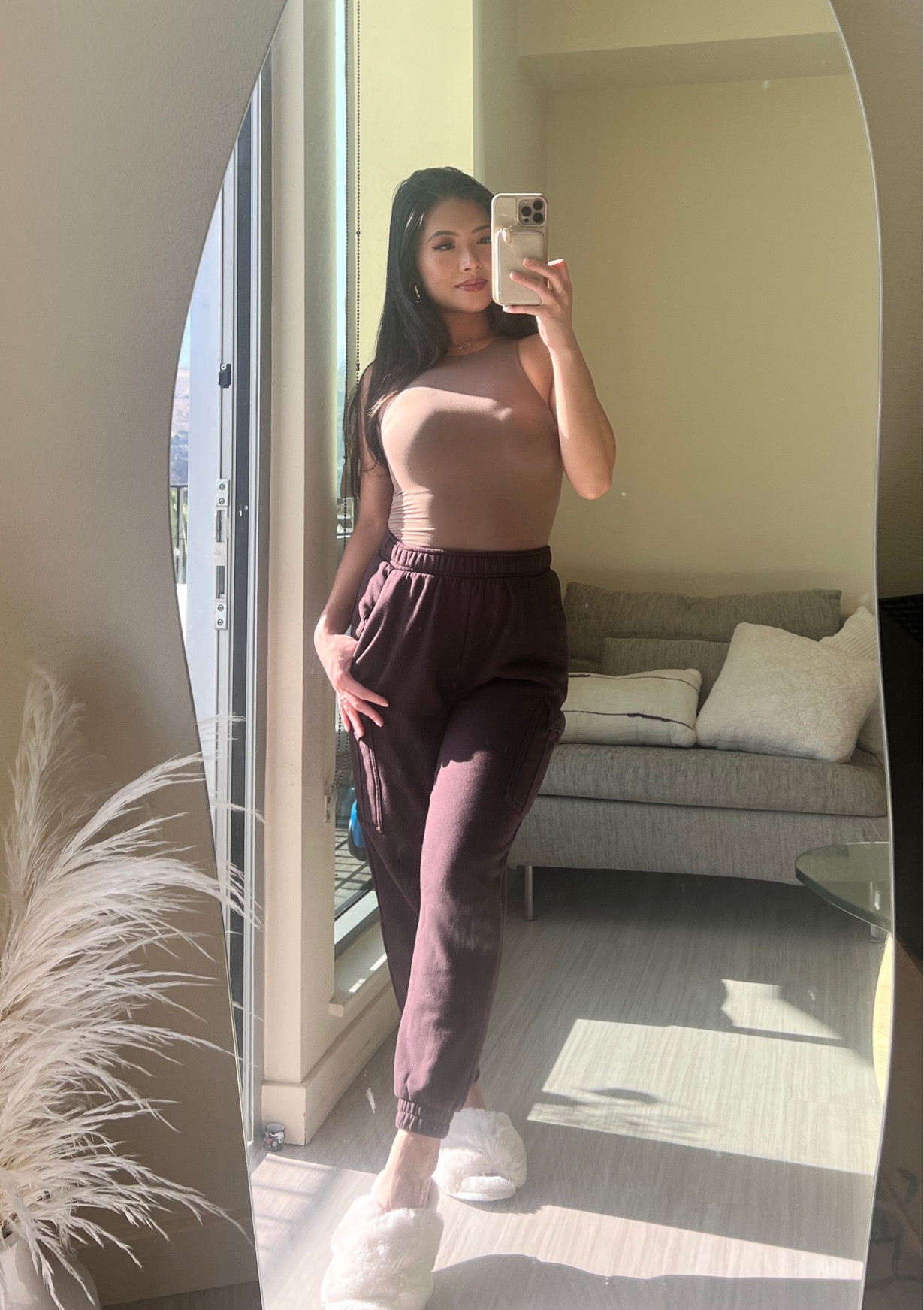 Loving these cargo sweatpants from Target! So soft, comfortable, and petite-friendly! Wearing an XS for a tighter fit but if you prefer the baggy look, go with your normal size. 

TargetStyle, Amazon Prime Big Deal Day, Amazonfashion, Pumiey high neck sleeveless bodysuit in Latte, casual fall outfits, running errands, comfortable ootd 

#LTKsalealert #LTKfindsunder100 #LTKxPrime