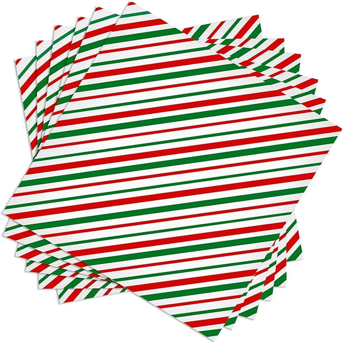 Ocmoiy 100 Sheets Christmas Wax Paper 10" x 10" Sandwich Wrapping Paper, Colored Decorative Deli ... | Amazon (US)