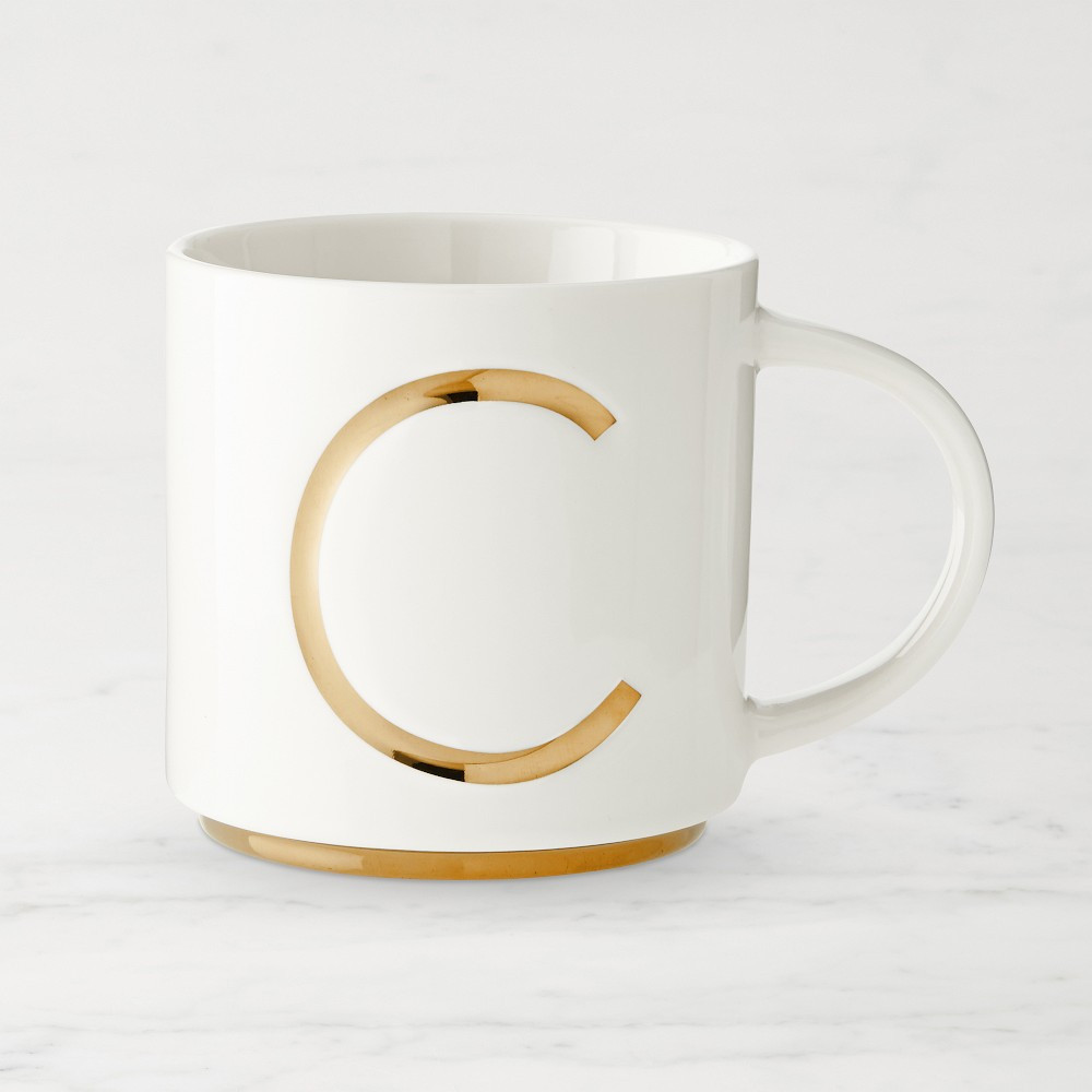 Gold Monogram Mug | Williams-Sonoma