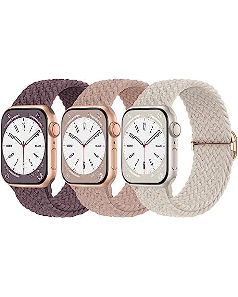 Braided Solo Loop Compatible with Apple Watch Band 38mm 40mm 41mm 42mm 44mm 45mm for Women Men, S... | Amazon (US)
