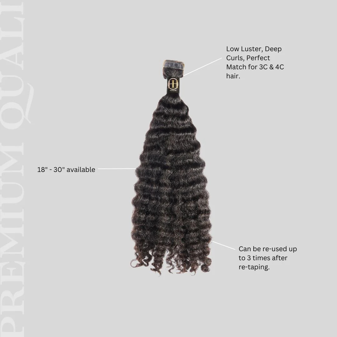 Vietnamese Raw Curly Tape Ins | Haute Hair