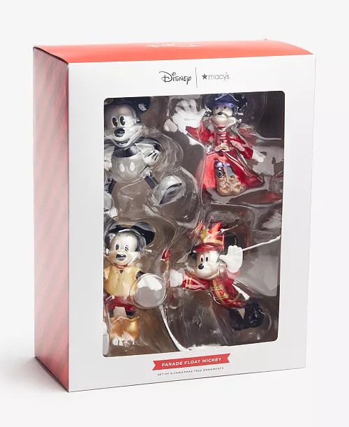 Disney | Macy's Mickey Parade Balloons Through The Years Ornament Set, Set of 4, Macy's Exclusive | Macy's