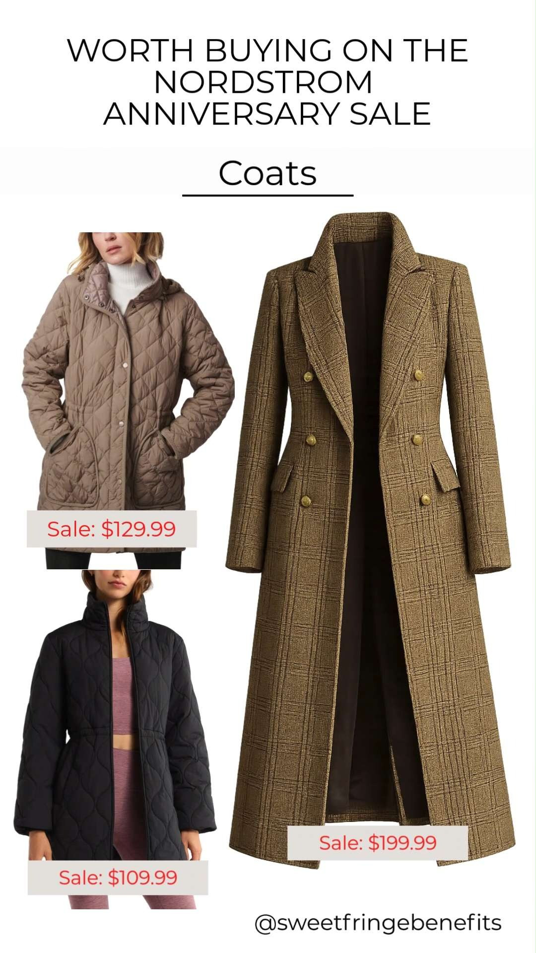 These Nordstrom Anniversary Sale coats are worth grabbing while they're discounted. From classic wool coats to cozy quilted jackets, these are timeless pieces you'll wear for seasons to come.

💡 LTK MADE EASY
❤️ Heart = Support my posts!
🔖 Save = Get sale & restock alerts
📋 Lists = Keep favorites organized
📲 Share = Send lists and products to a friend. Hello, Christmas List!
💬 Comment = Ask me anything about what I'm wearing. :-) 

 #LTKSeasonal #LTKActive #LTKOver40