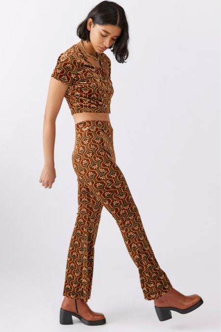 UO Vicky Velvet Printed Top & Pant Set

#LTKfit #LTKunder100 #LTKworkwear
