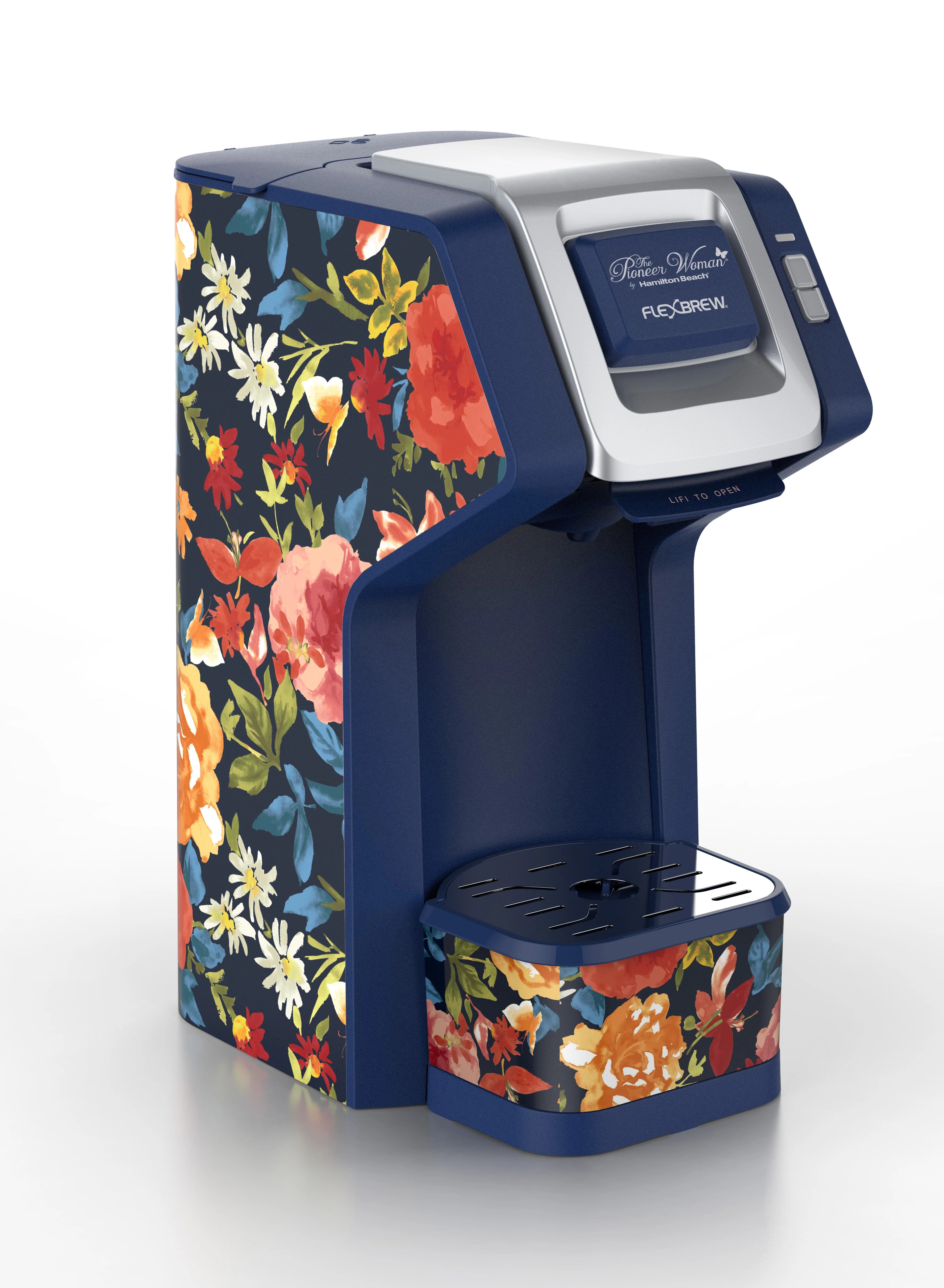 The Pioneer Woman FlexBrew Single-Serve Coffee Maker, Blue Fiona Floral, Model 49932 | Walmart (US)