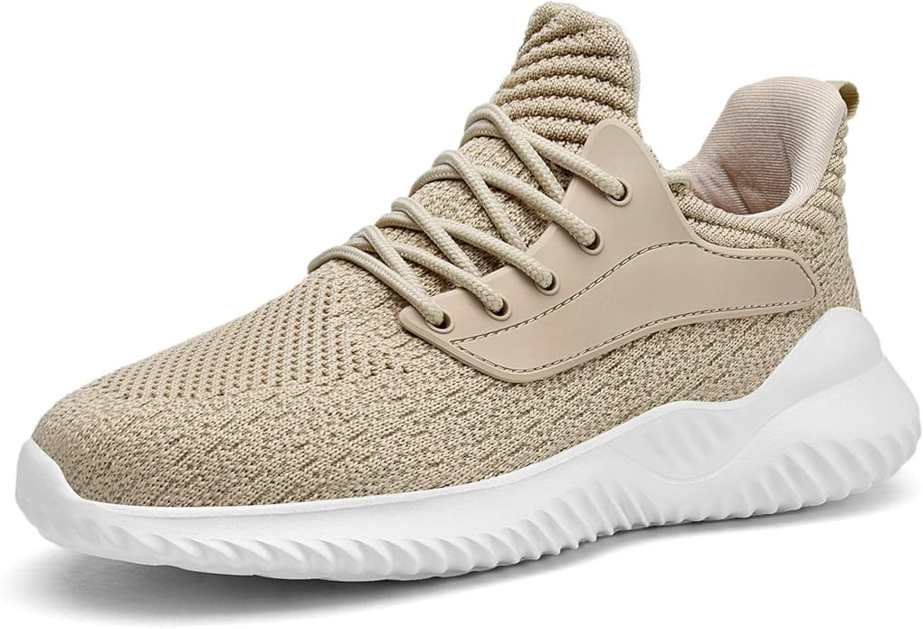 Akk Beige Sneakers for Women - Long Time Standing Work Slip On Jogging Outdoor Shoes Beige US 7.5 | Amazon (US)