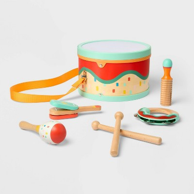 Musical Instrument Set - 7pc - Gigglescape™: Metal, Plastic, Wood Percussion for Creativity, Problem Solving | Target
