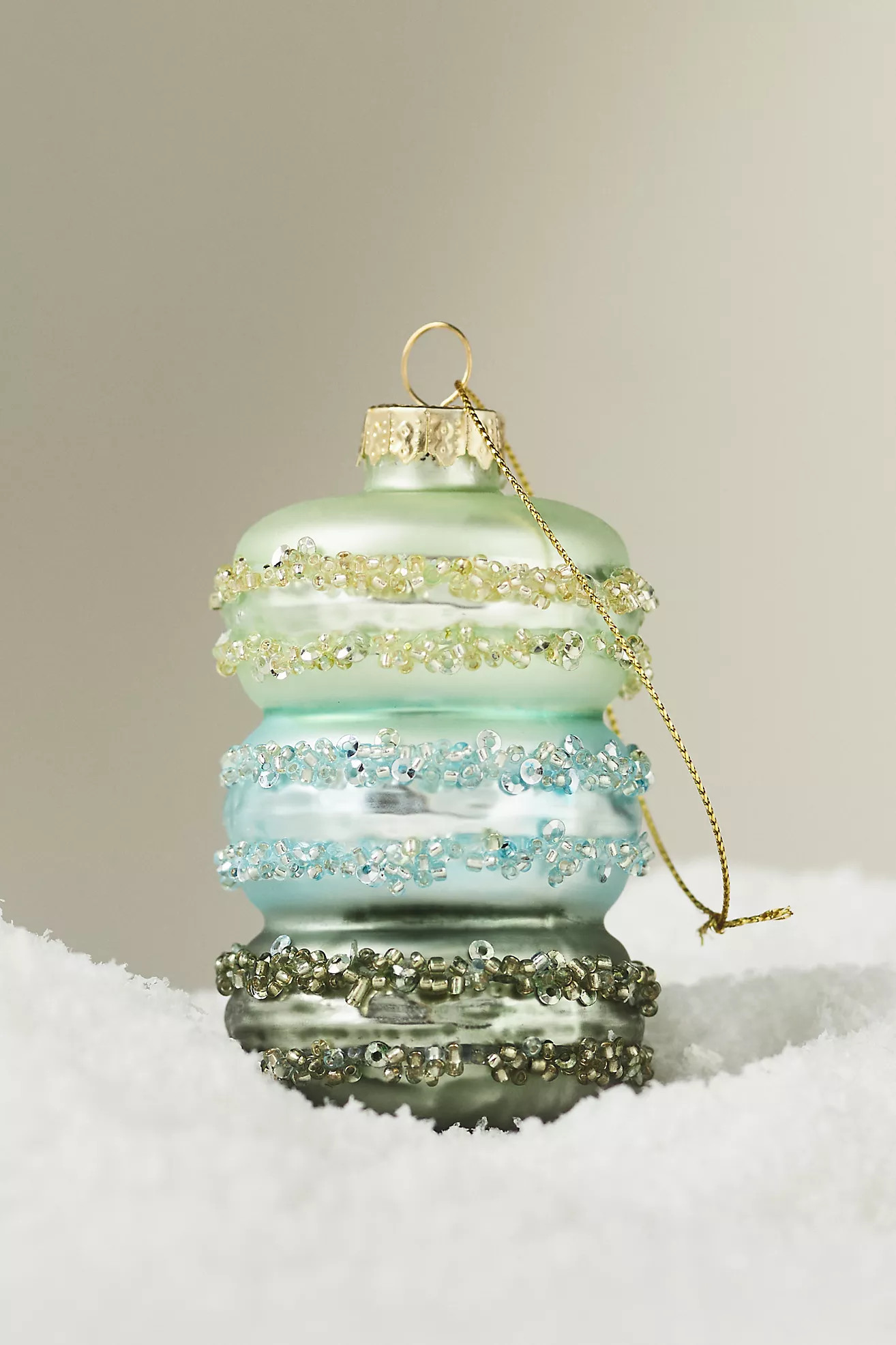 Stacked Macaron Ornament | Anthropologie (US)