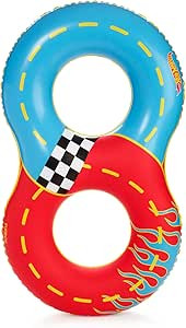 Hot Wheels & FUNBOY Racetrack Double Tube Float for Kids - 2 Person 60'' Large Size | Amazon (US)