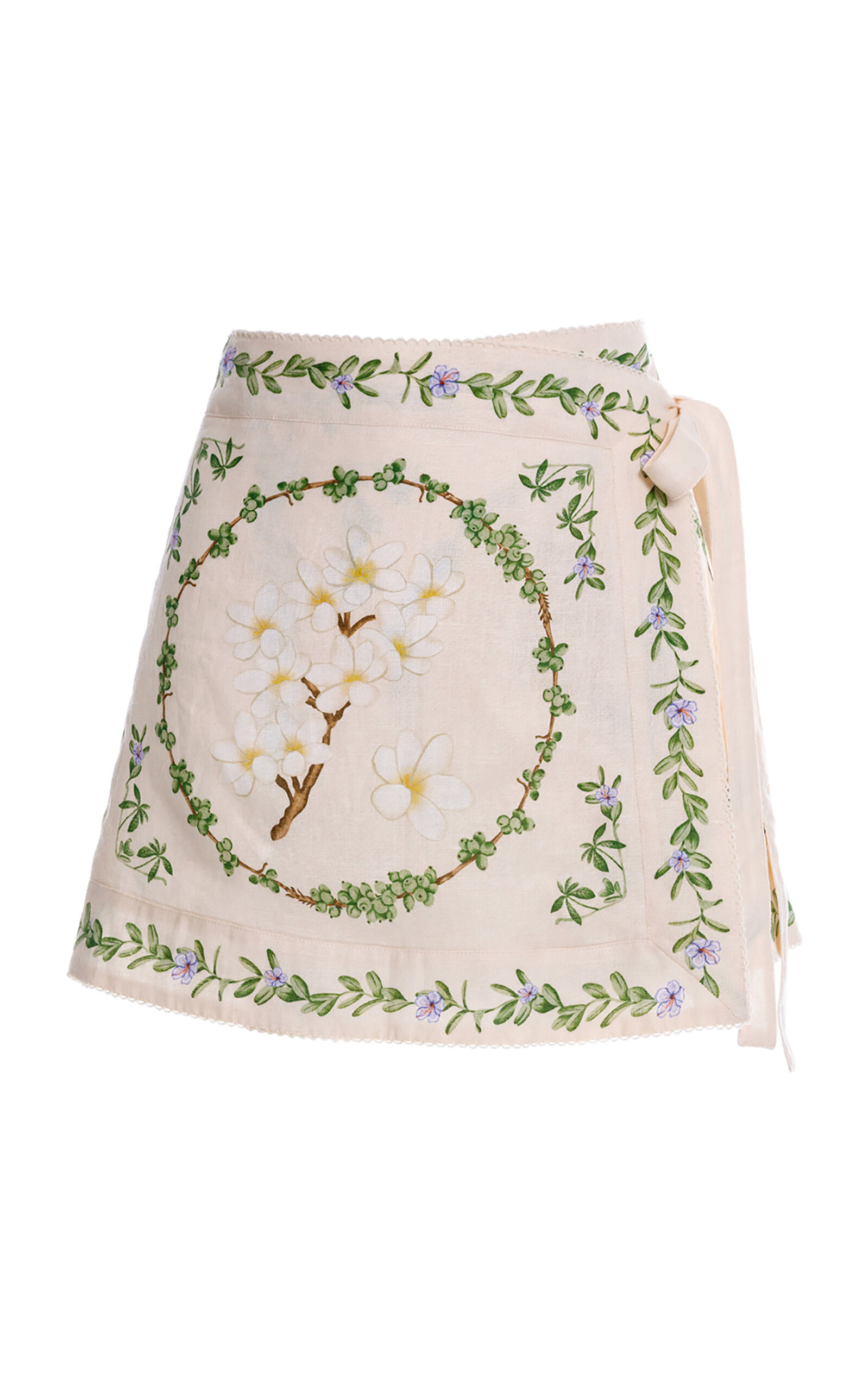 Luna Printed Linen Mini Pareo | Moda Operandi (Global)