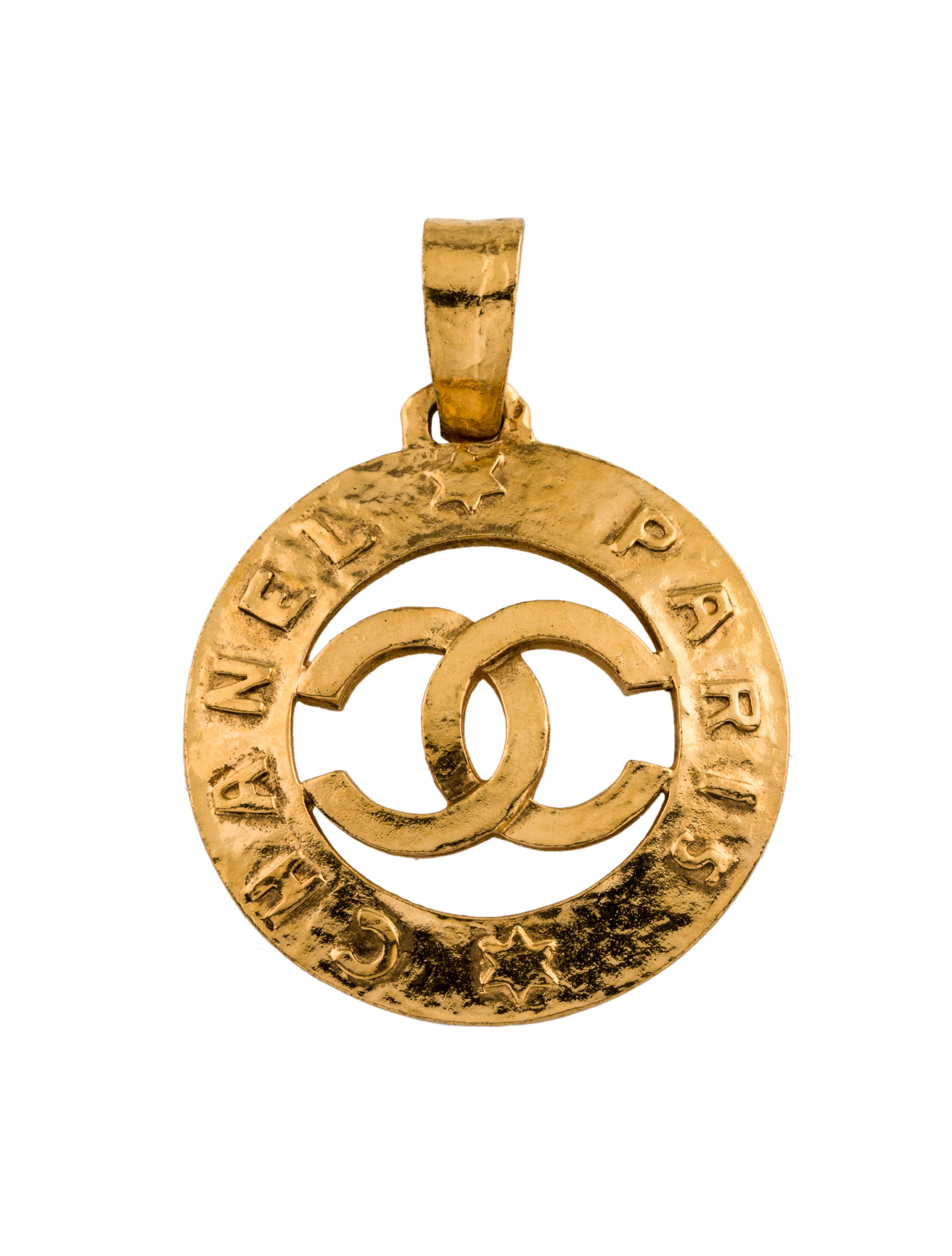 Vintage CC 'Chanel Paris' Pendant | The RealReal