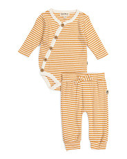 2pc Long Sleeve Wood Button Bodysuit With Pant Set | Kids & Baby | T.J.Maxx | TJ Maxx