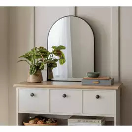 Buy Habitat Black Arch Wall Mirror - 60x45cm | Wall mirrors | Habitat | Habitat UK