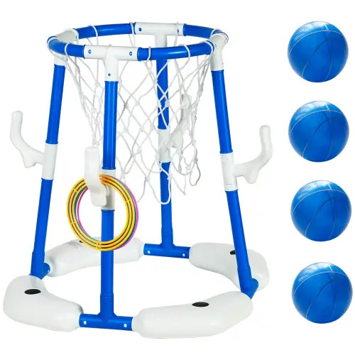 Easy Playhouse 2 In 1 Pool Basketball Hoop and Ring Toss Game in Blue at Nordstrom | Nordstrom