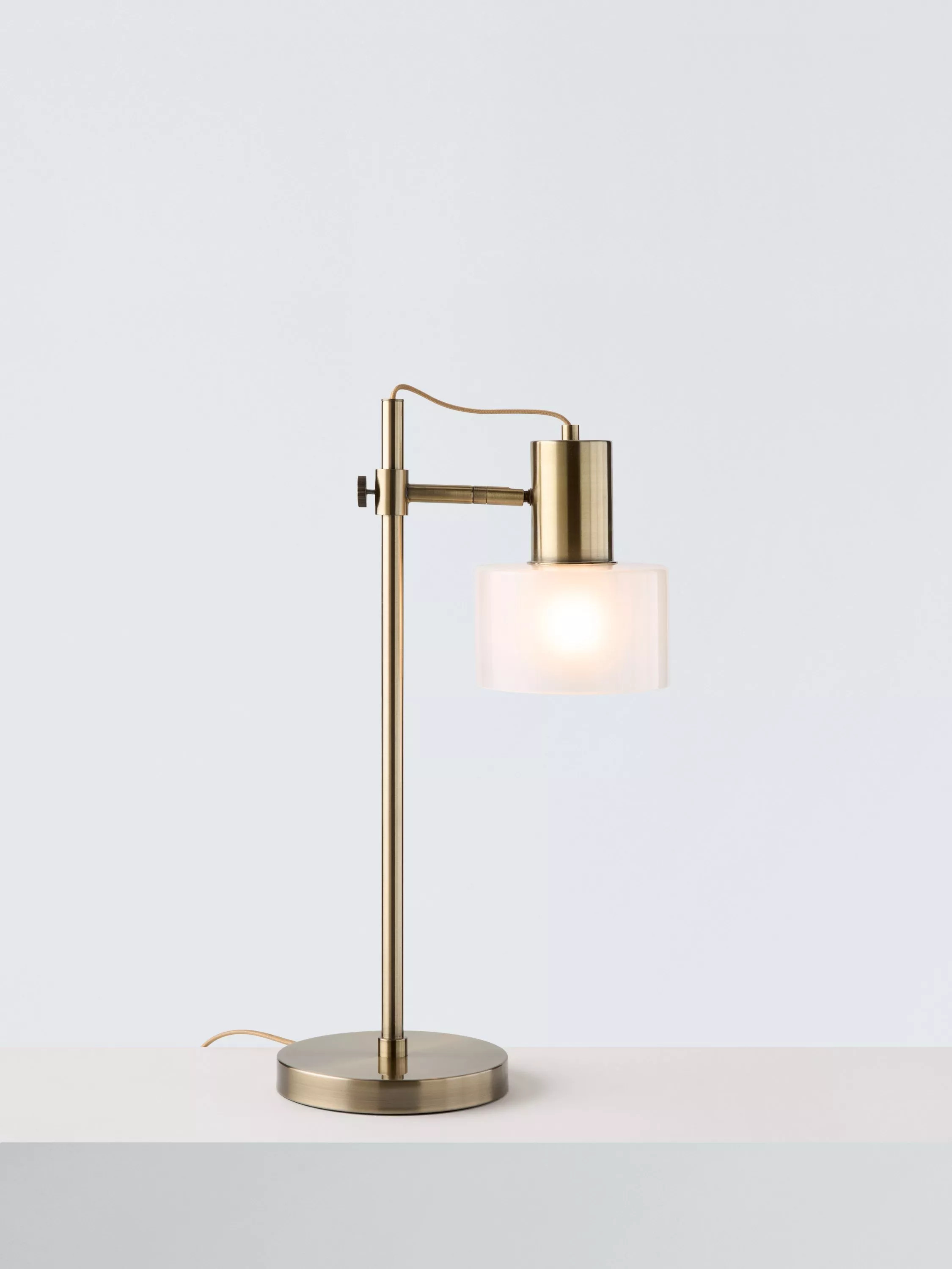John Lewis Rodos Table Lamp, Antique Brass | John Lewis (UK)