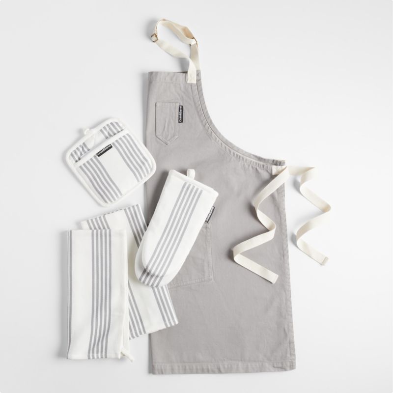 Mendocino Essential Kitchen Apron Set | Crate & Barrel | Crate & Barrel