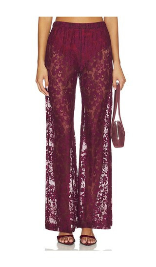 Amanda Uprichard x REVOLVE Mariko Pant in Wine. - size S | Revolve Clothing (Global)