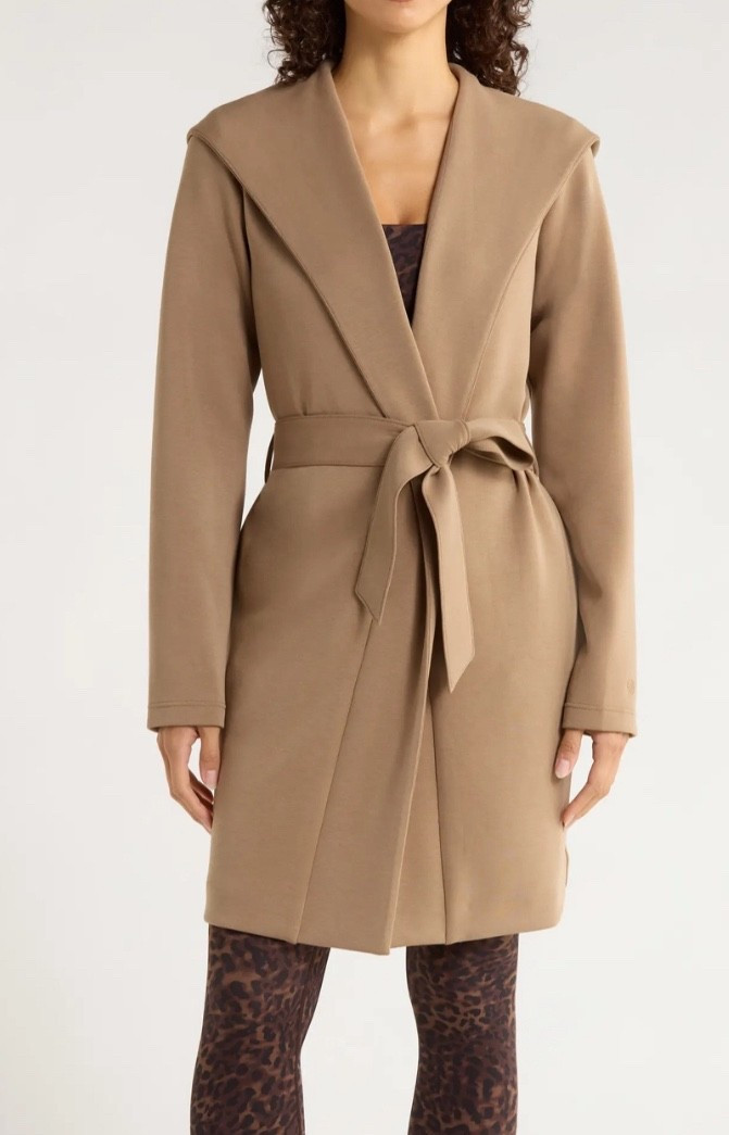 Hooded Wrap Cardigan