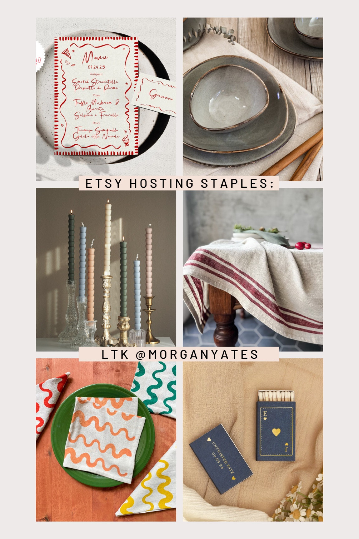 Etsy hosting essentials! My favorite table setting details, menus, & more 🍴

#LTKhome