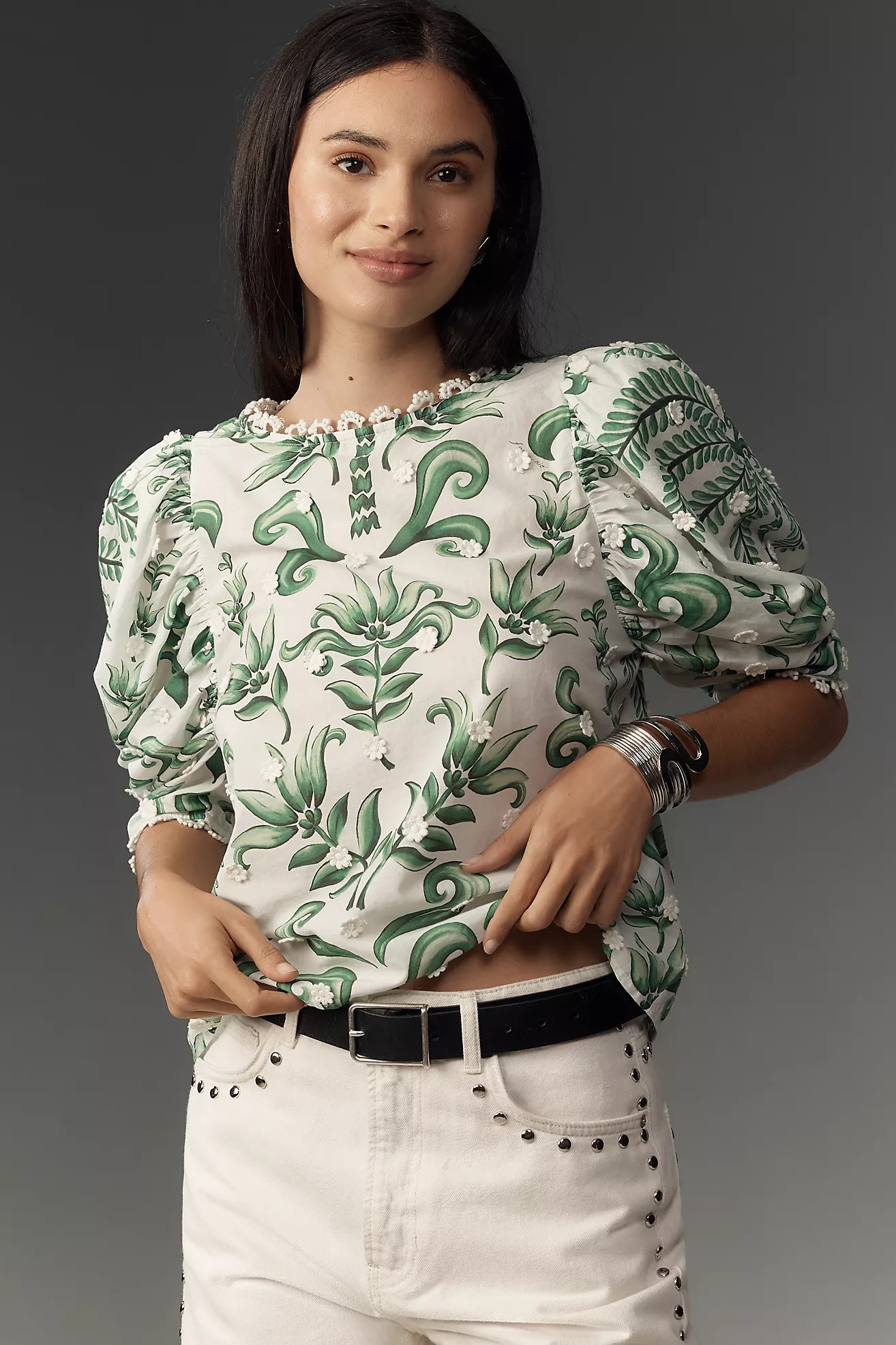 Farm Rio Milani Blouse | Anthropologie (US)