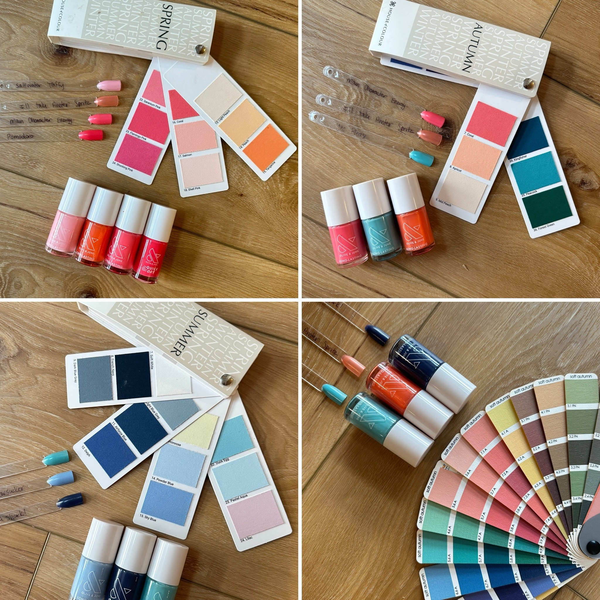 New colors from @oliveandjune 


Pomodoro 🌷
Saltwater Taffy 🌷
Maine Character Energy 🌷🍂
I’ll Take Another Spritz 🌷🍂
Yes Please 🍂
Ack! A Shark! ☀️
Shades of Seersucker ☀️



#LTKSeasonal #LTKBeauty #LTKStyleTip
