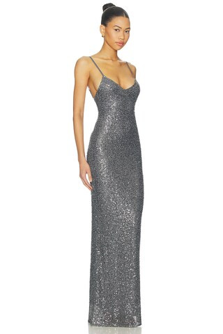 Kaye Gown in Gunmetal | Revolve Clothing (Global)