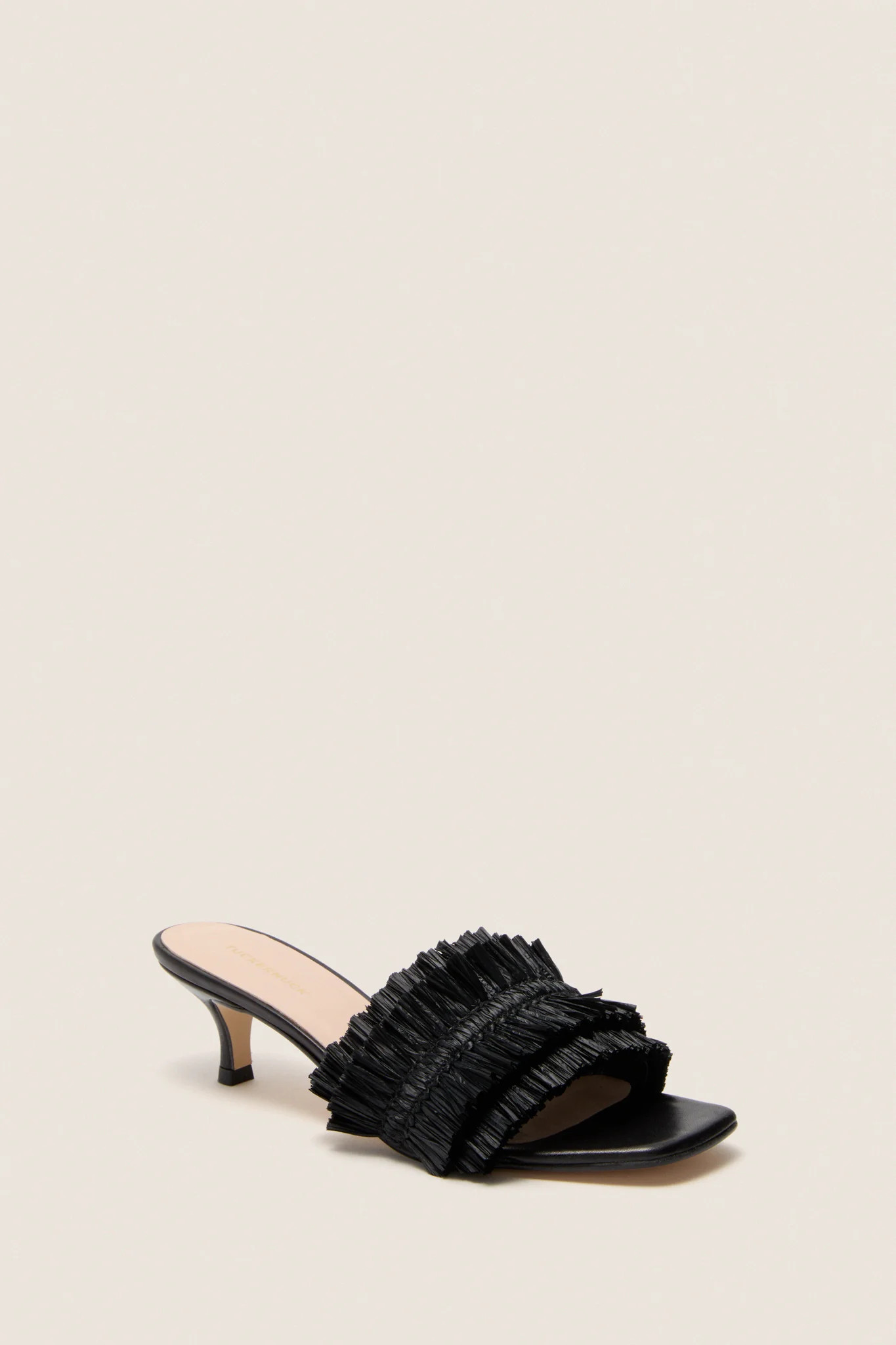 Black Raffia Christy Heels | Tuckernuck (US)