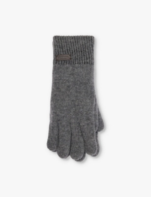 Carlton ribbed-cuff wool-blend knit gloves | Selfridges