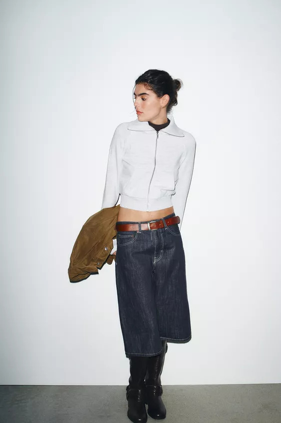 ZIPPERED PLUSH JACKET | Zara US