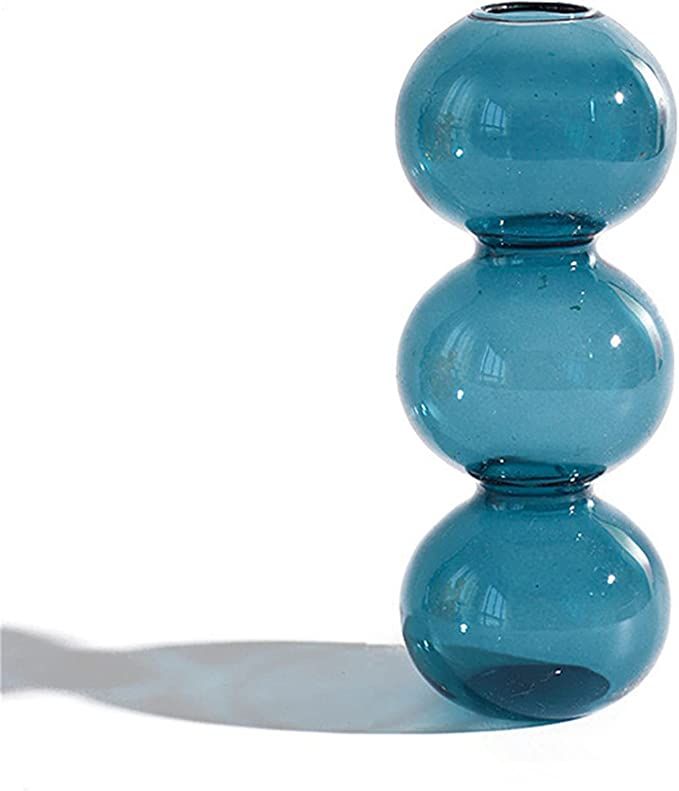 JSPYFITS Hydroponic Flower Vase, Three Balls 6.5” Tall Transparent Plant Glass Pots, Suitable W... | Amazon (US)
