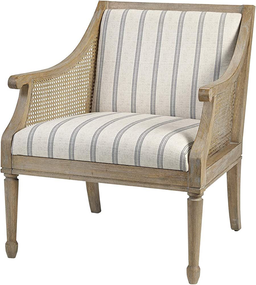 Martha Stewart Isla Accent Chairs-Solid Wood, Swoop Arm, Deep Seating Living Room Armchair Modern... | Amazon (US)