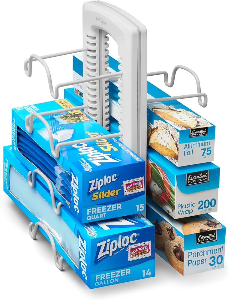 YouCopia WrapStand, Adjustable Kitchen Wrap, Foil and Bag Box Organizer for Kitchen Cabinet and P... | Amazon (US)