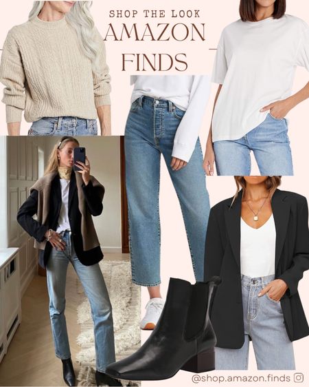 ✨Pinterest Inspired Look✨

Women’ straight leg jeans, a classic staple white t-shirt, black blazer, a cream sweater for pizzazz, and a classic black ankle boot. This outfit styled from Amazon is a staple look for your wardrobe!

#LTKFind #LTKstyletip #LTKshoecrush