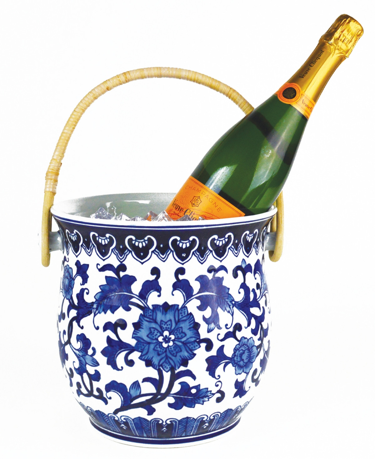 8 Oak Lane Porcelain Ice Bucket - Blue Chinoiserie | Macy's